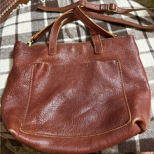 Portland Leather Rich Brown Shoulder Bag